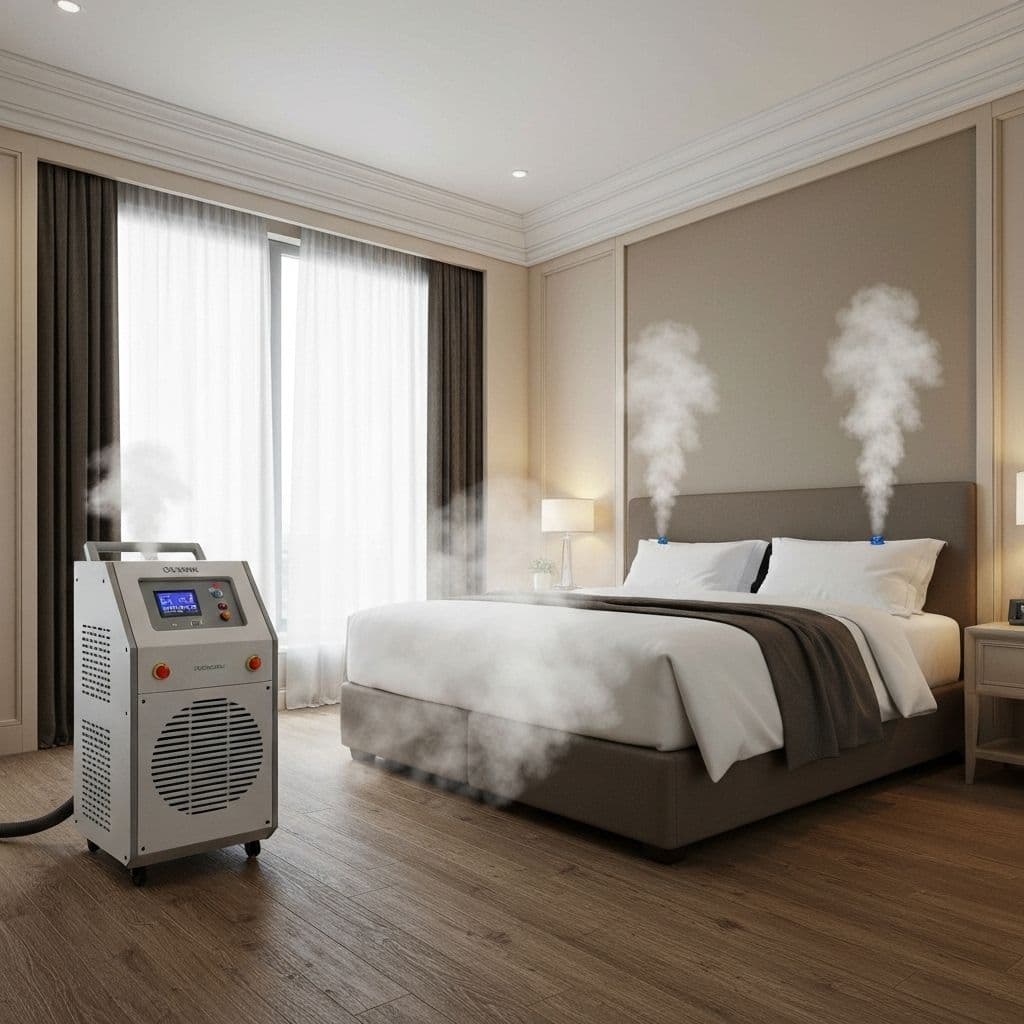 Traitement thermique complet d'une chambre